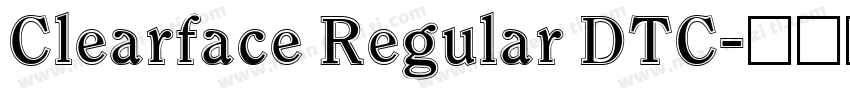 Clearface Regular DTC字体转换